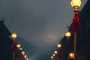 《山海邮局》横版剧照：半山腰的绿色邮筒与石阶
