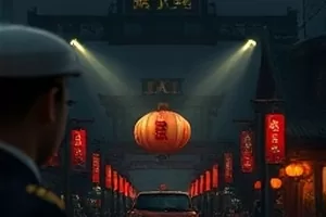 《霓虹尽头》横版剧照：深夜便利店与街边骑手