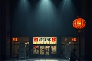 《归海长街》横版剧照：拆迁前的老街与亮着灯的窗